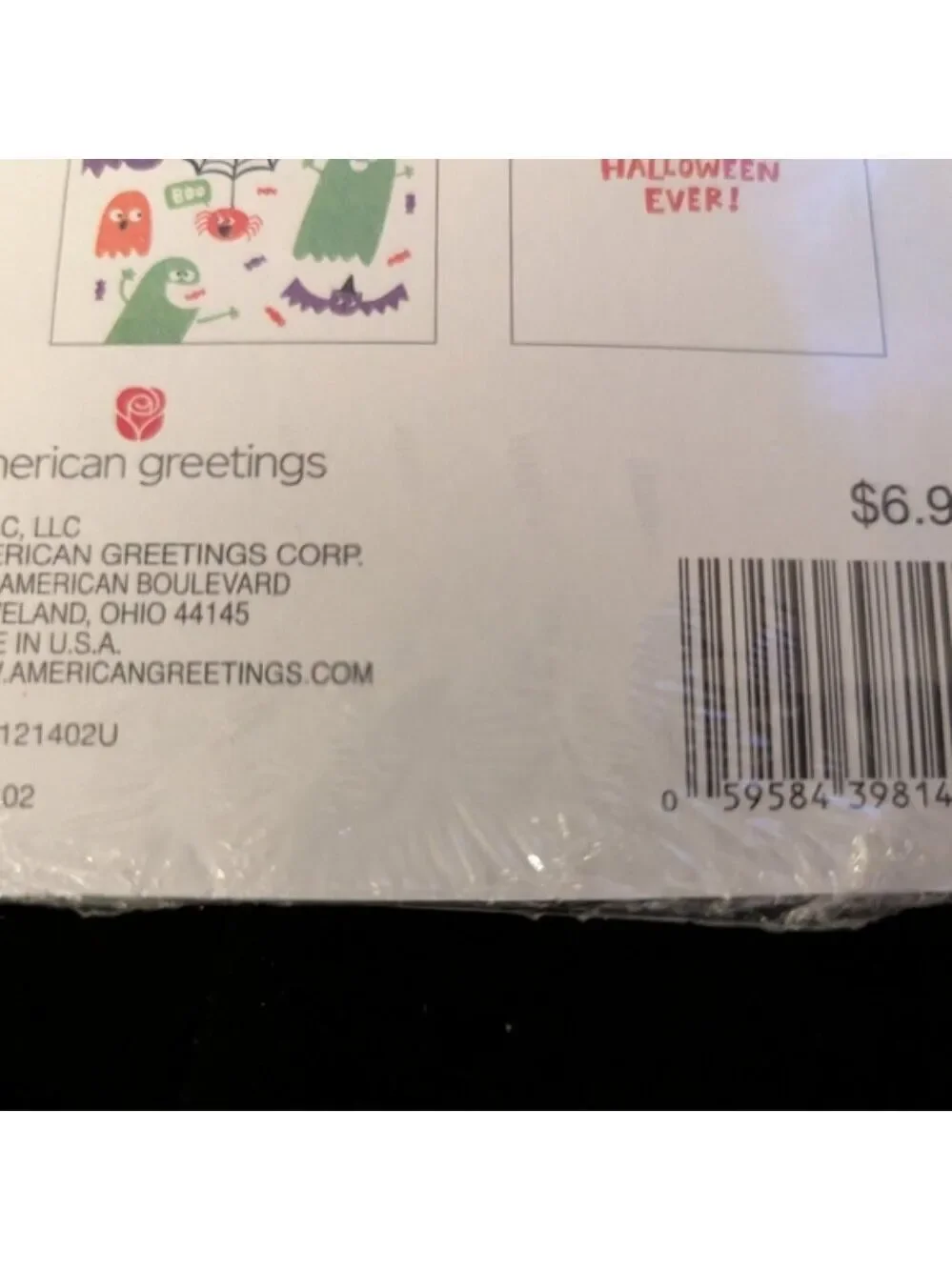 Halloween American Greetings Cards includes 7 packs of 8 cards each